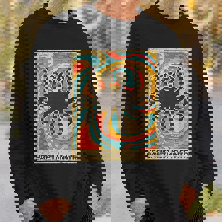 ヴィンテージ スパゲッティモンスター 無神論者 レトロギフト スウェットシャツ 彼への贈り物