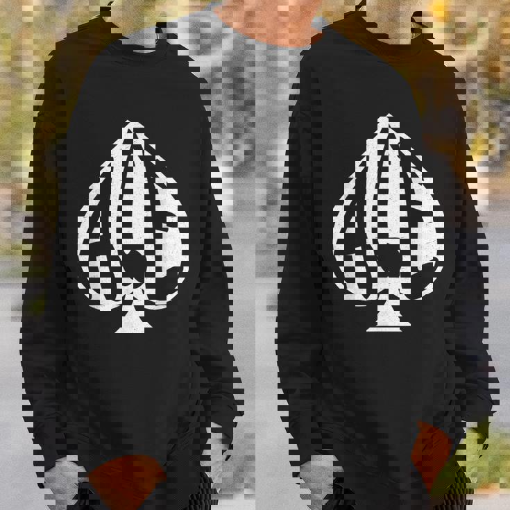 ヴィンテージ スペードのエース テキサスホールデム トランプ スウェットシャツ 彼への贈り物