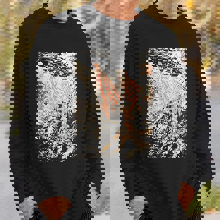 ヴィンテージ タコ Ufo Uap エイリアン タコ タコ スウェットシャツ 彼への贈り物