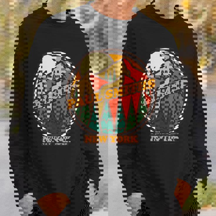 ヴィンテージ ポール・スミス ニューヨークマウンテン ハイキング お土産プリント スウェットシャツ 彼への贈り物