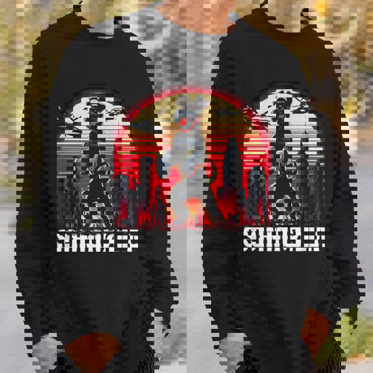 ヴィンテージ ミニ シュナウザー シュナウジラ アンティーク調 動物愛好家 スウェットシャツ 彼への贈り物