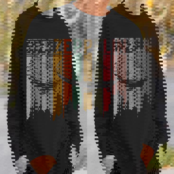 ヴィンテージ レトロ ツェッペリン 飛行船 アンティーク調 スウェットシャツ 彼への贈り物