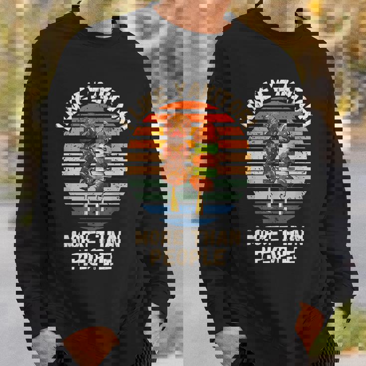 ヴィンテージ 人より焼き鳥が好き レトロ 焼き鳥 スウェットシャツ 彼への贈り物