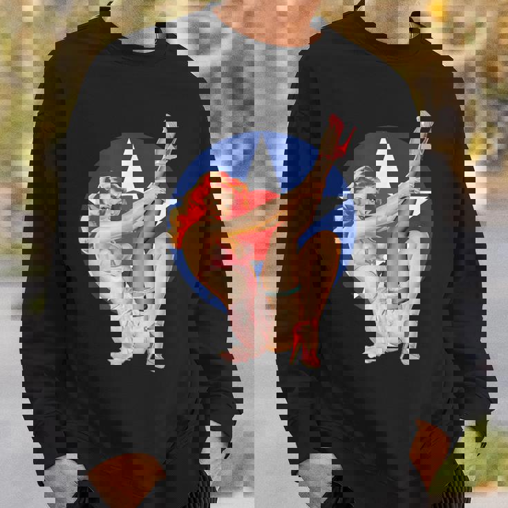 ヴィンテージ 愛国心ピンナップガール スウェットシャツ 彼への贈り物