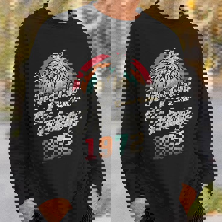 ヴィンテージ1972バースデー53年パームツリー レトロ スウェットシャツ 彼への贈り物