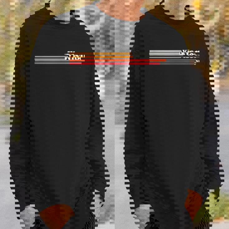 ヴィンテージ1980年代グラフィックスタイルウィルソンノースカロライナ州 スウェットシャツ 彼への贈り物