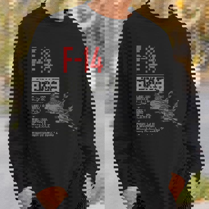 ヴィンテージf-14トムキャット戦闘機ジェット軍事航空ギフト スウェットシャツ 彼への贈り物