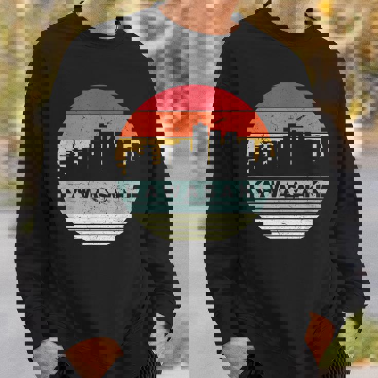 ヴィンテージカワサキスカイラインシルエット スウェットシャツ 彼への贈り物