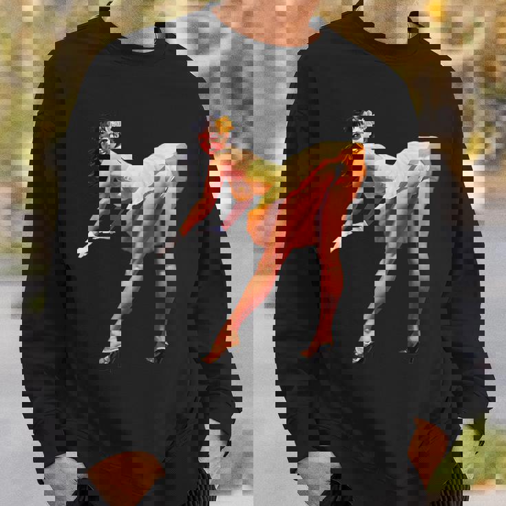 ヴィンテージピンナップガール、セクシードレス。メンズ、レディース。 スウェットシャツ 彼への贈り物