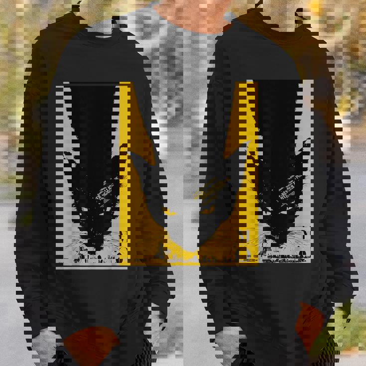 ヴィンテージポスター 黒猫レトロtシャツ スウェットシャツ 彼への贈り物