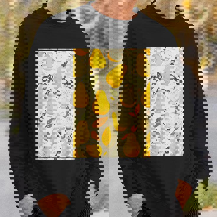 ヴィンテージ柄アート梨 スウェットシャツ 彼への贈り物