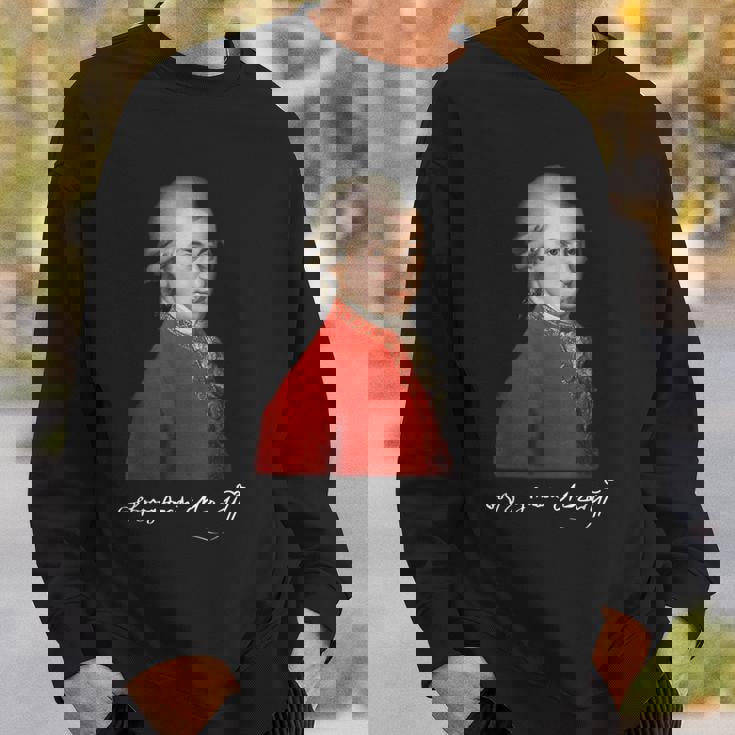 ヴォルフガング・アマデウス・モーツァルト 作曲家 シグネチャー クラシック音楽 スウェットシャツ 彼への贈り物