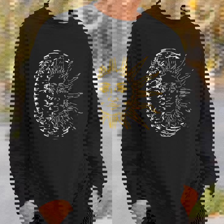 三日月 太陽 スウェットシャツ 彼への贈り物