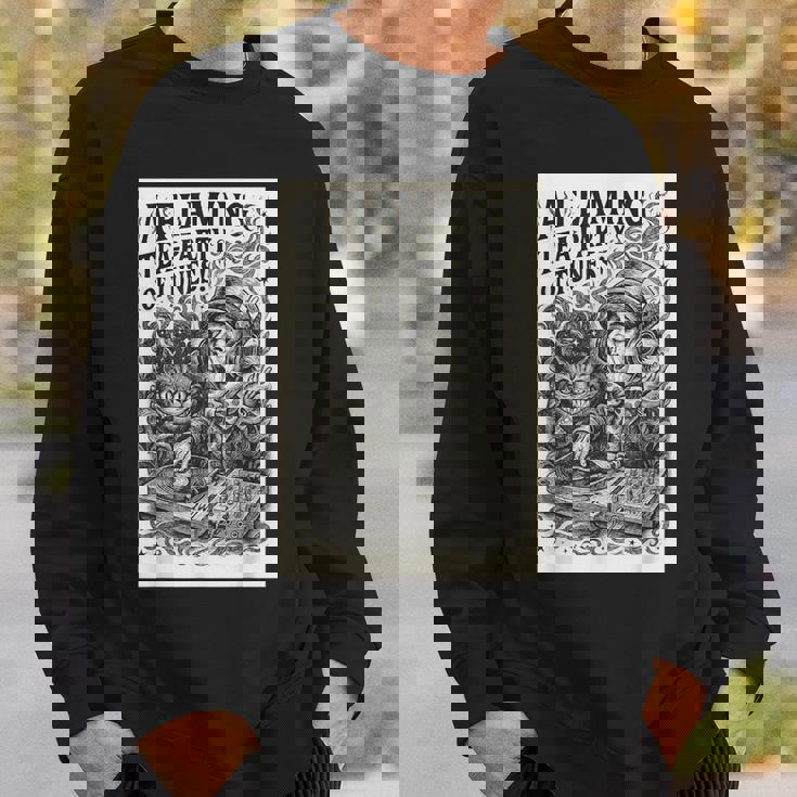 不思議の国のアリス いかれ帽子屋 マッドハッター A Flaming Tea-Party Of Tunes スウェットシャツ 彼への贈り物