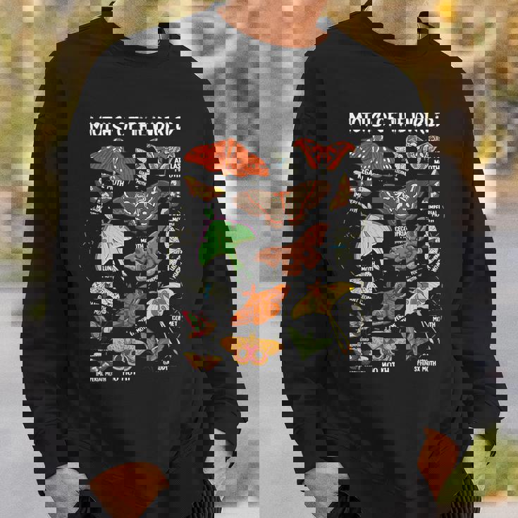 世界の蛾 昆虫昆虫 スウェットシャツ 彼への贈り物