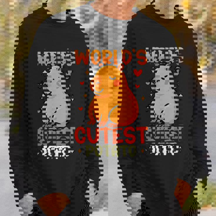 世界一かわいいポテトカピバラ スウェットシャツ 彼への贈り物