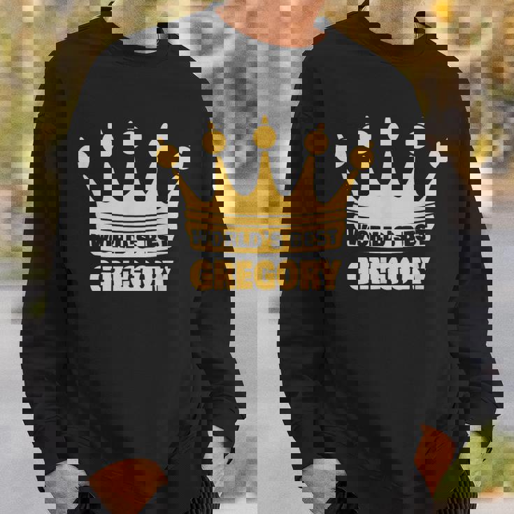 世界一のグレゴリー 面白い名前「グレゴリー」 スウェットシャツ 彼への贈り物