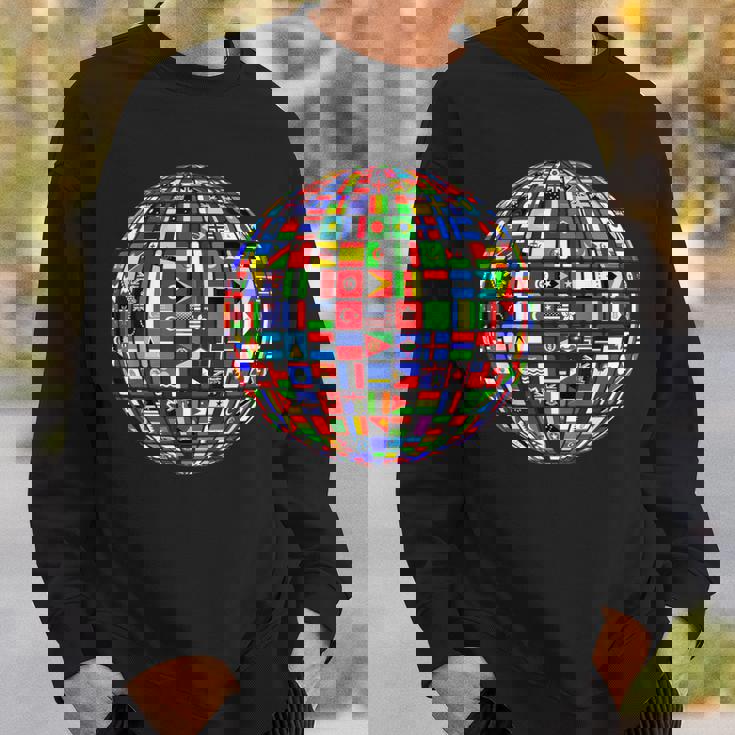 世界地図 世界地図 地球アトラス 世界の国旗 スウェットシャツ 彼への贈り物