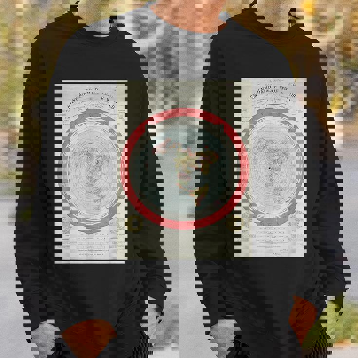 世界標準地図 フラットアースオリジナル スウェットシャツ 彼への贈り物