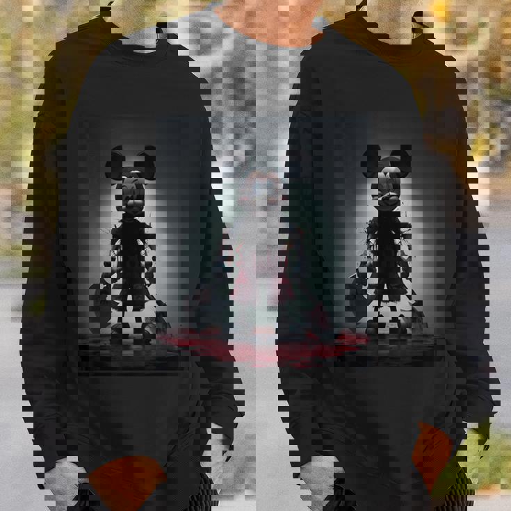 中世の武器 ミッキー怖いホラー スウェットシャツ 彼への贈り物