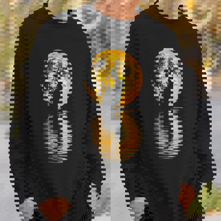 中秋節月 うさぎ シルエット 月餅 恋人 スウェットシャツ 彼への贈り物