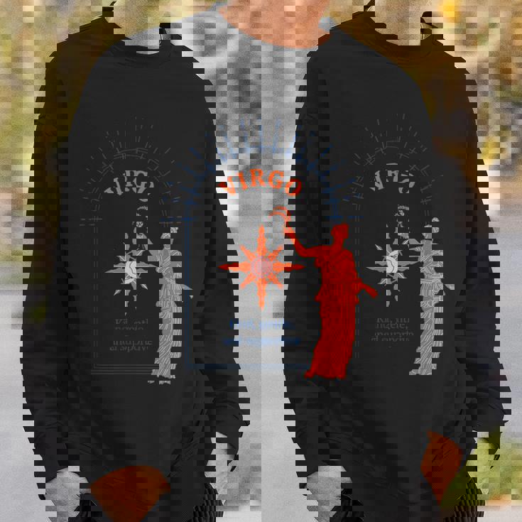 乙女座 星座 9月 8月 誕生日 グラフィックアート 乙女座サイン スウェットシャツ 彼への贈り物