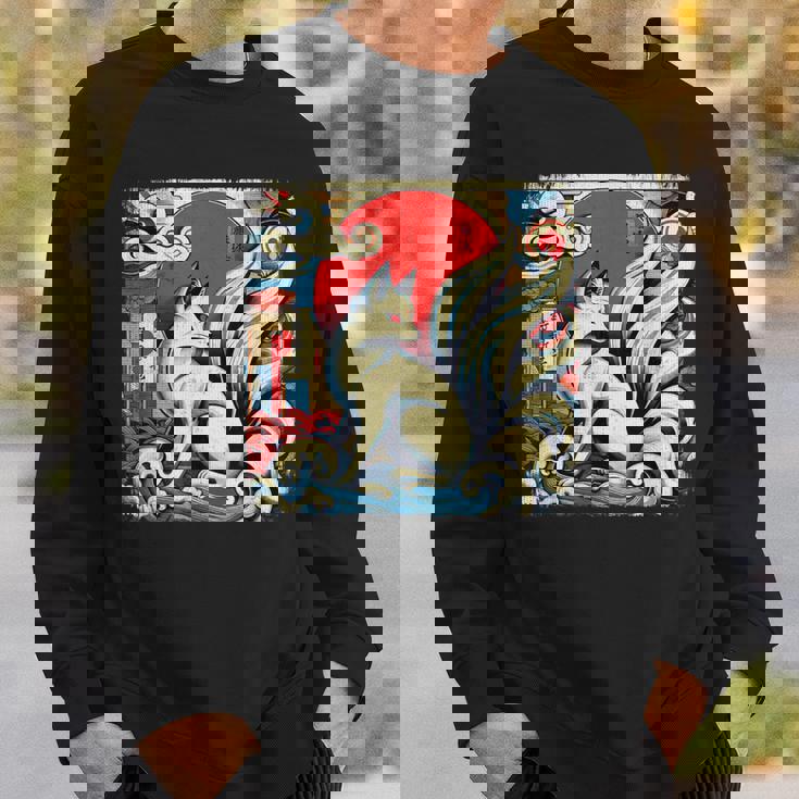 九尾狐 きつね スウェットシャツ 彼への贈り物