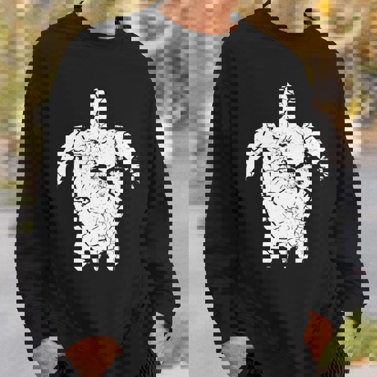 亀 かめ カメ 龜 亀甲 亀の子 かっこいい 可愛い かわいい 海亀 海 うみ 罅 ひび 隙間 動物 ペット 爬虫類 長袖tシャツ スウェットシャツ 彼への贈り物