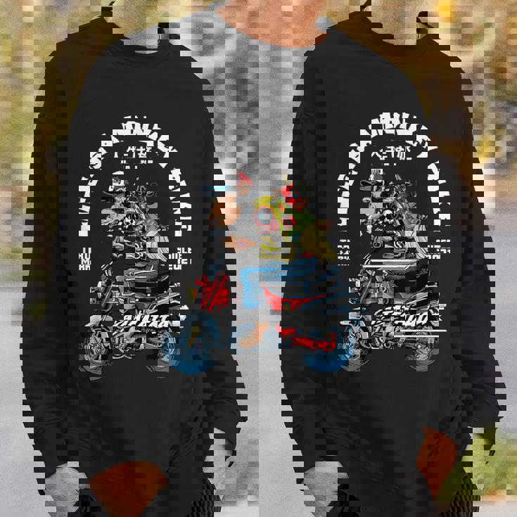 人生はモンキーバイク スウェットシャツ 彼への贈り物