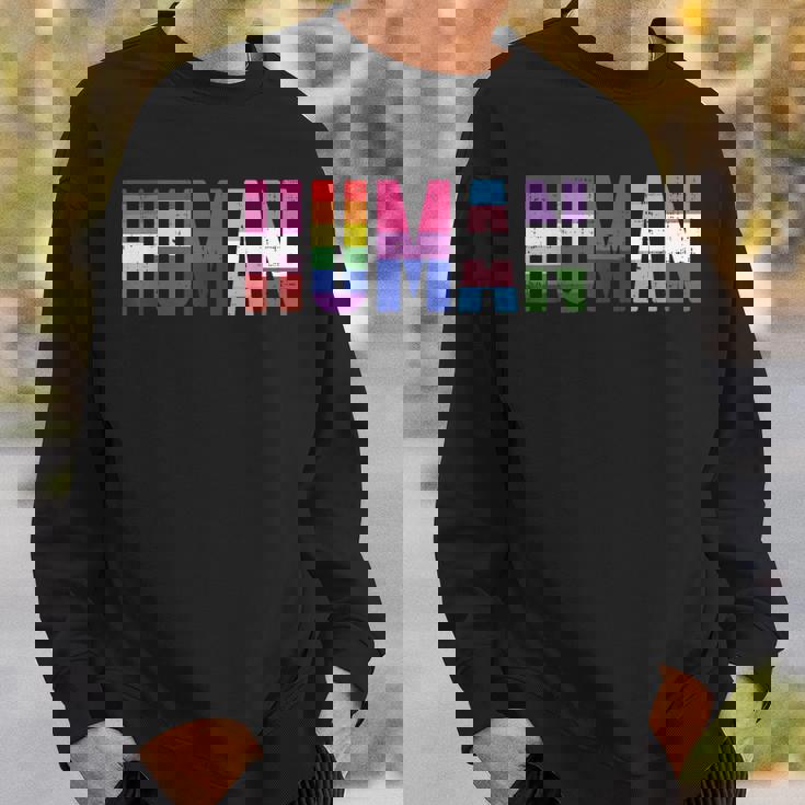 人間のlgbt レズビアン・ゲイ・バイセクシャル トランスジェンダー ジェンダークィア ギフト スウェットシャツ 彼への贈り物