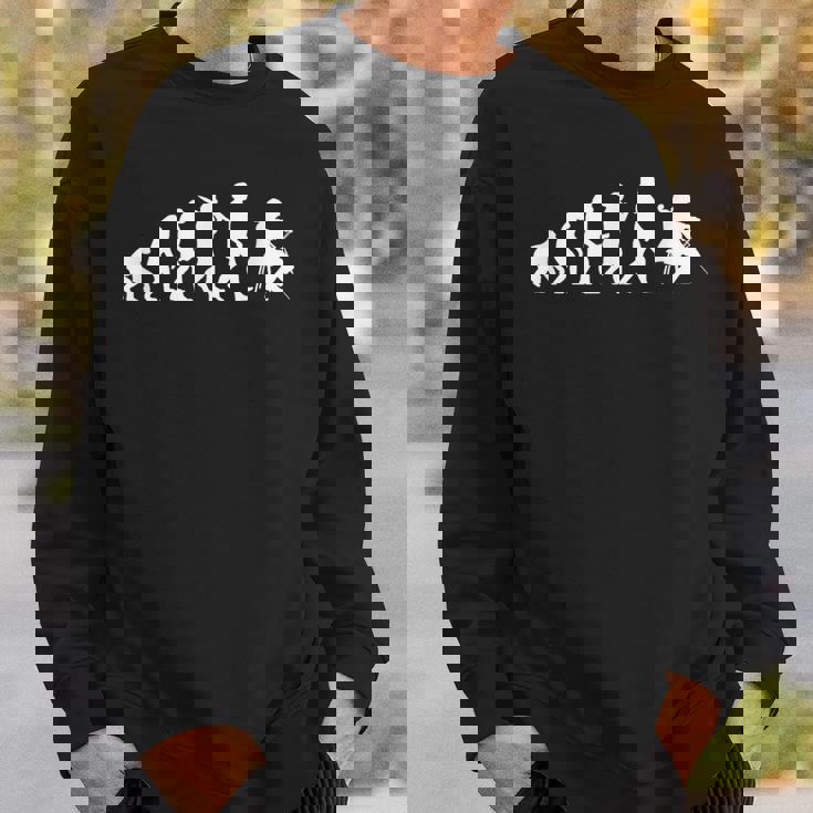 人類の進化 ネタ クラシック音楽 チェリスト 音楽家 音楽好き おもしろ デザイン チェロ スウェットシャツ 彼への贈り物