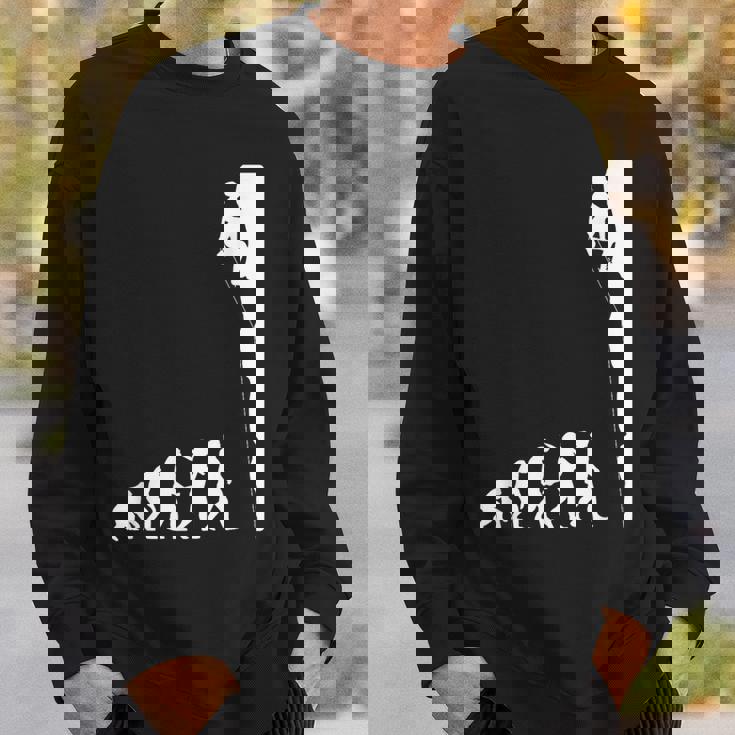 人類の進化 ロッククライミング エイドクライミング フリークライミング アルパインクライミング 登攀 登山 ボルダリング スウェットシャツ 彼への贈り物