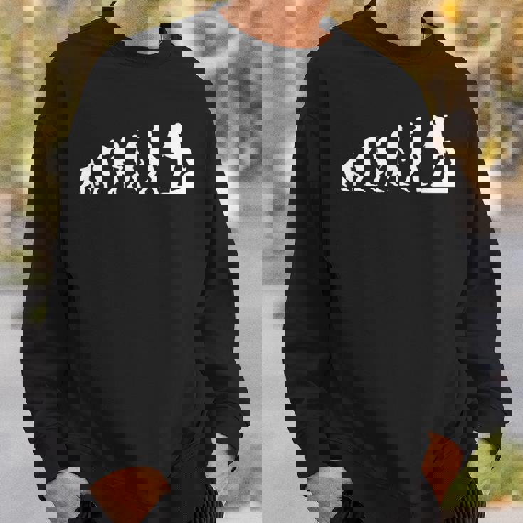 人類の進化 ネタ 山登り ハイキング アウトドア 趣味 おもしろ スウェットシャツ 彼への贈り物