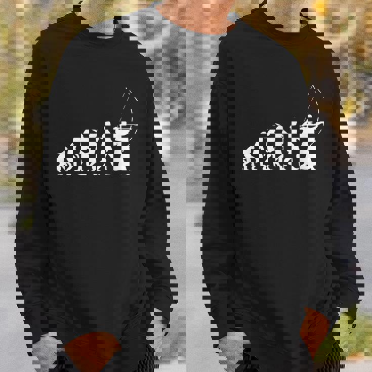 人類の進化 弓道 弓術 弓道好き 騎射 歩射 堂射 弓道部 弓道サークル 古武術 和弓 エボリューション スウェットシャツ 彼への贈り物