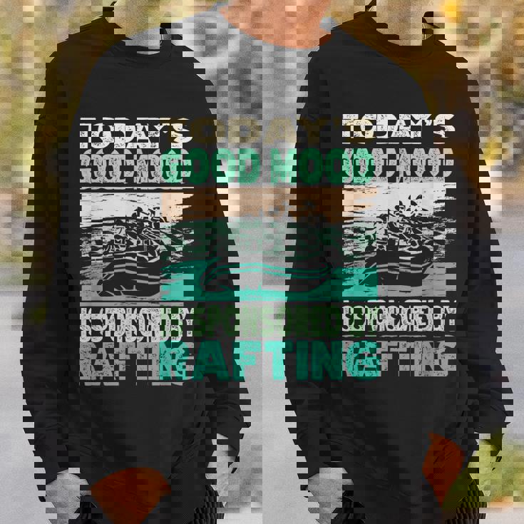 今日のいい気分はラフティングがスポンサー スウェットシャツ 彼への贈り物