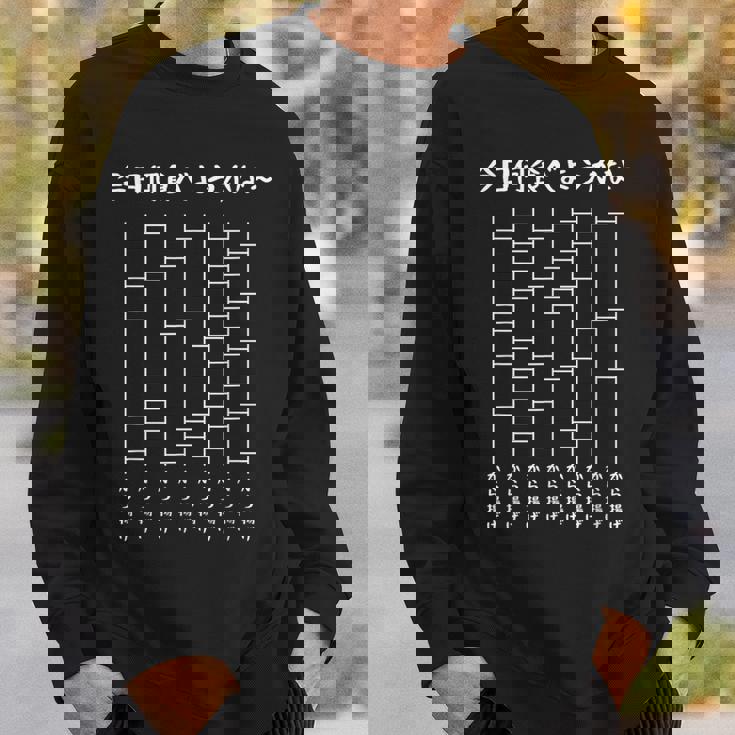 今日何食べようかなー あみだくじの面白ネタ から揚げ あみだくじ ギャグ ジョーク から揚げ好き おもしろ スウェットシャツ 彼への贈り物