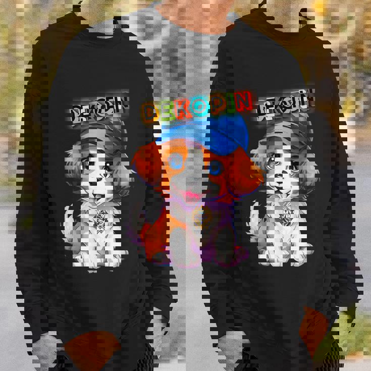 仔犬 野球 Decoy デコピン 愛犬 Kooikerhondje かわいい 人気者 スウェットシャツ 彼への贈り物