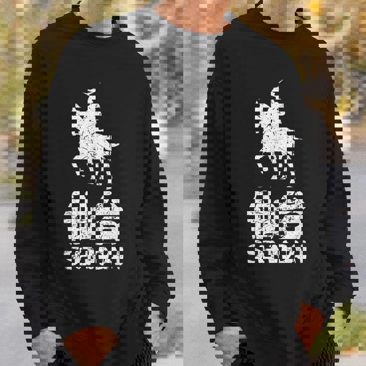 仙台日本 宮城 伊達将軍 日本の漢字土産 スウェットシャツ 彼への贈り物