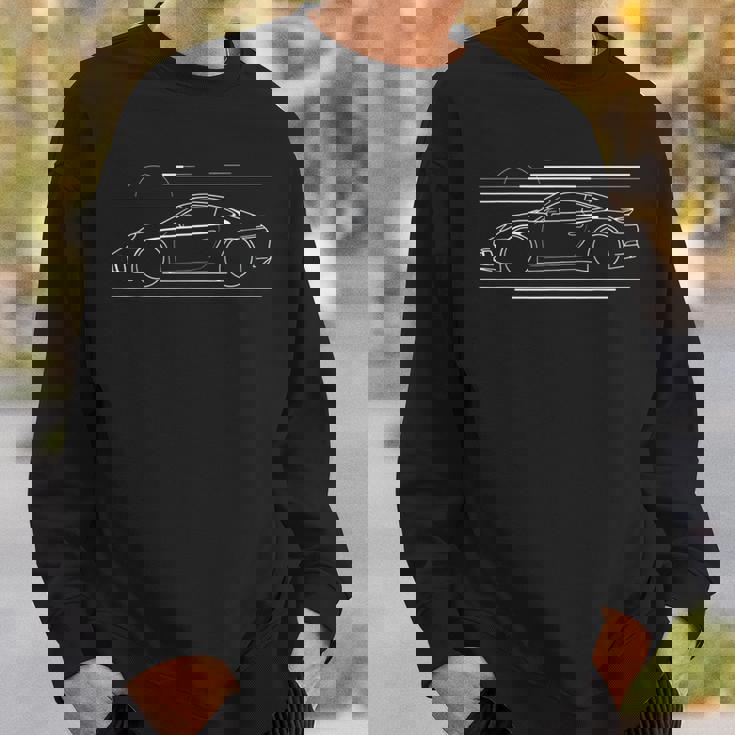 伝説のスポーツカーtシャツ アイコニックな911シルエットデザイン スウェットシャツ 彼への贈り物