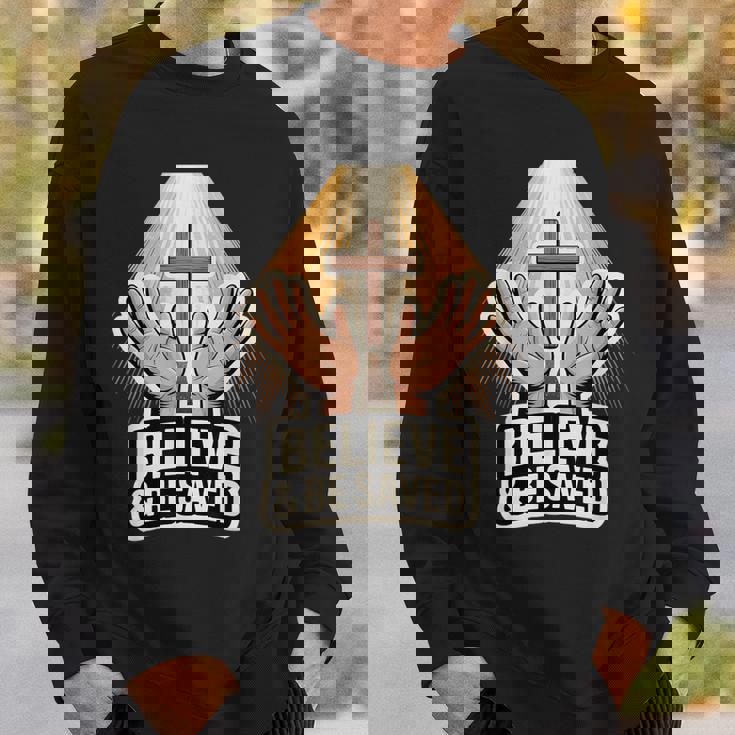 信じて救われる スウェットシャツ 彼への贈り物