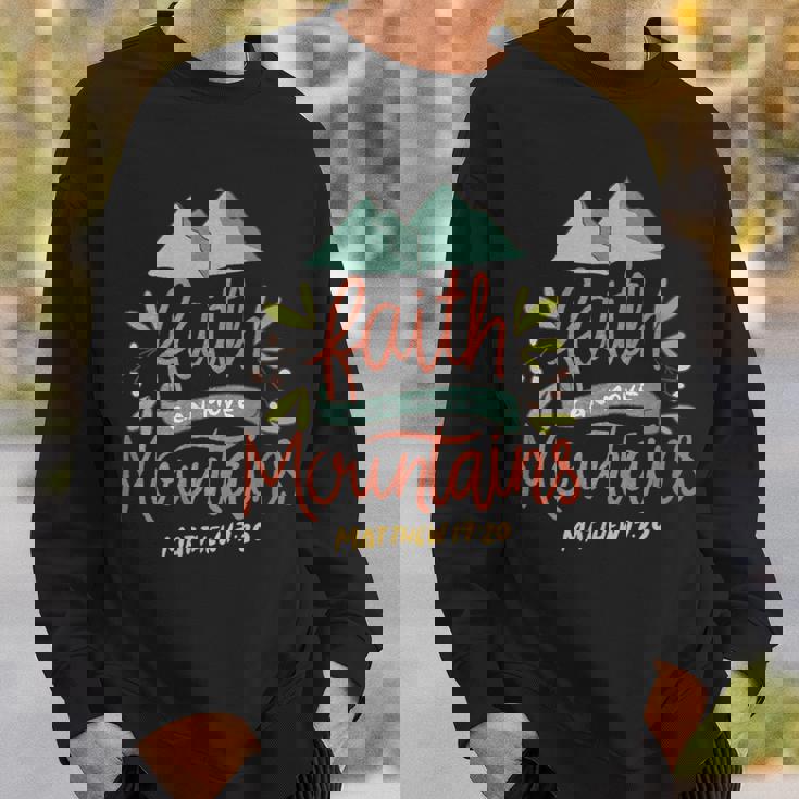 信仰 山を動かす 聖書教会 イエス・キリスト スウェットシャツ 彼への贈り物