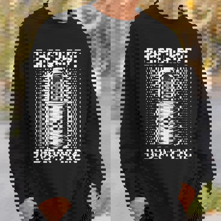 倫理的ハッキング アナリスト 倫理的サイバーセキュリティ Encrypt Everything スウェットシャツ 彼への贈り物