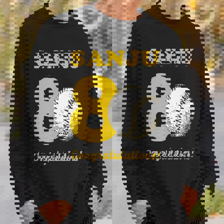 傘寿祝い 野球好き 父 男性 父の日 おしゃれ 野球 80歳 誕生日 スウェットシャツ 彼への贈り物