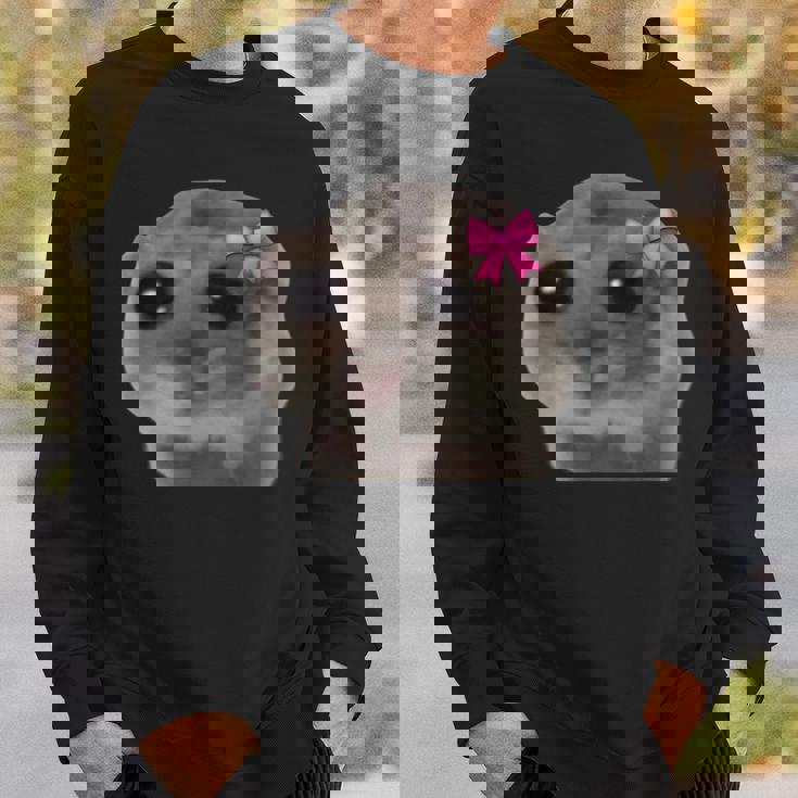 公式悲しいハムスターミーム スウェットシャツ 彼への贈り物