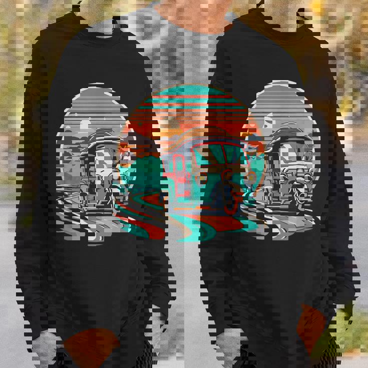 前景にアジアのトゥクトゥク スウェットシャツ 彼への贈り物