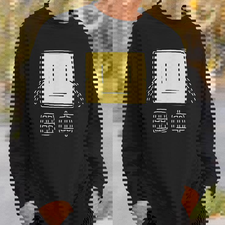 前背両面おもしろプリント「田中」 スウェットシャツ 彼への贈り物