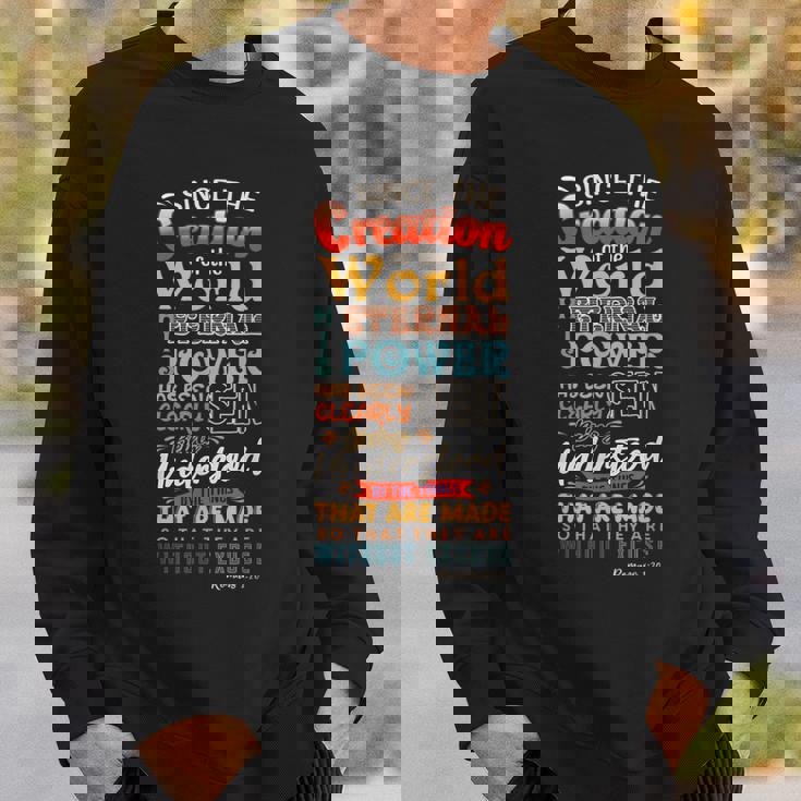 創世記 聖書 神々 創造 教会 イエス・キリスト スウェットシャツ 彼への贈り物