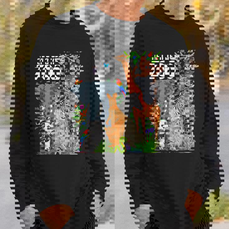 動物園動物 サファリパーティー 動物園サファリ動物園 スウェットシャツ 彼への贈り物