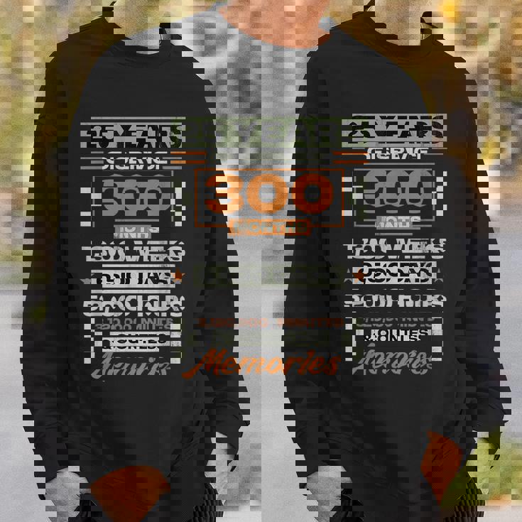 勤続25年 25周年 退職記念 スウェットシャツ 彼への贈り物