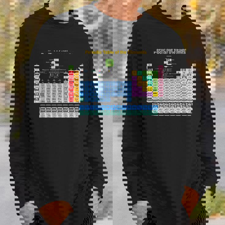 化学元素周期表 ノベルティ グラフィックデザイン スウェットシャツ 彼への贈り物